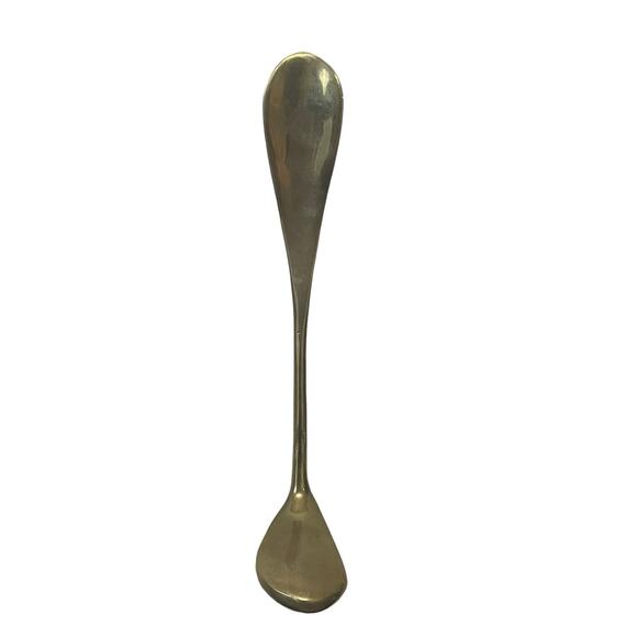 Brass Golf Club Solid Shoe Horn Driver 9.5" Heavy Driver‎ Gold Tone Country Club - Picture 1 of 13